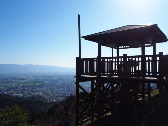 大平山の展望台とそこから見える景色
